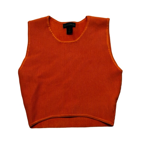 House of Harlow 1960 Orange Ribbed Tank Size Large - Picture 1 of 3